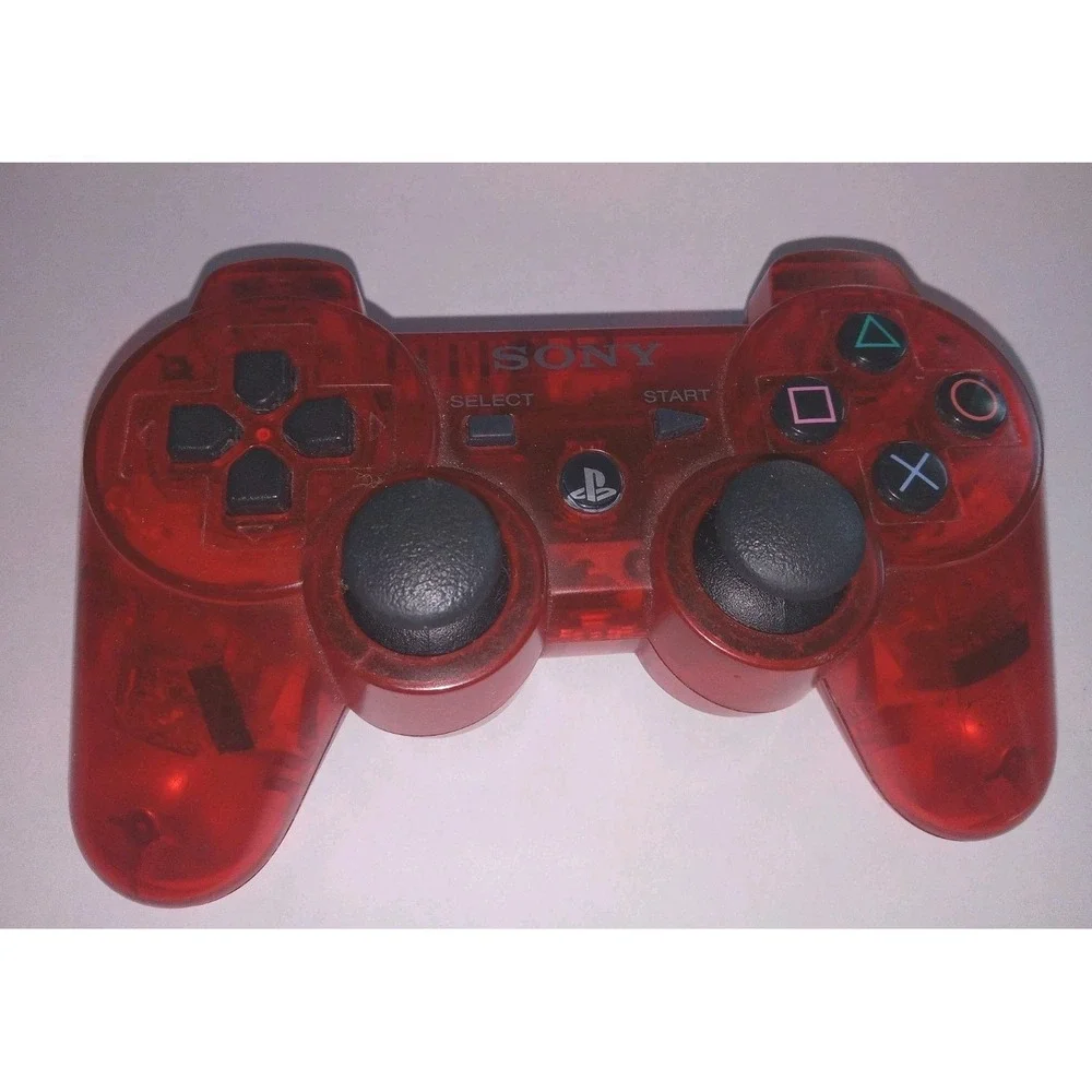 Official Sony DualShock 3 Wireless Controller – Crystal Red / Clear Red